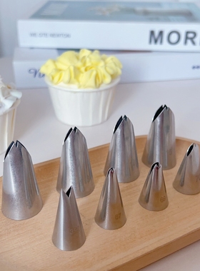 小号67 70大号112 115叶子蝴蝶结复古裙边不锈钢花嘴复古蛋糕花嘴