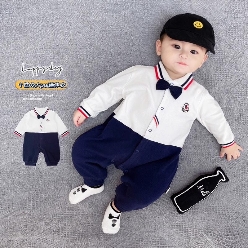 周岁宴礼服男宝宝连体衣