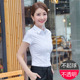 新款 韩版 职业正装 气质白衬衫 显瘦大码 2023夏季 修身 女士工作服 短袖