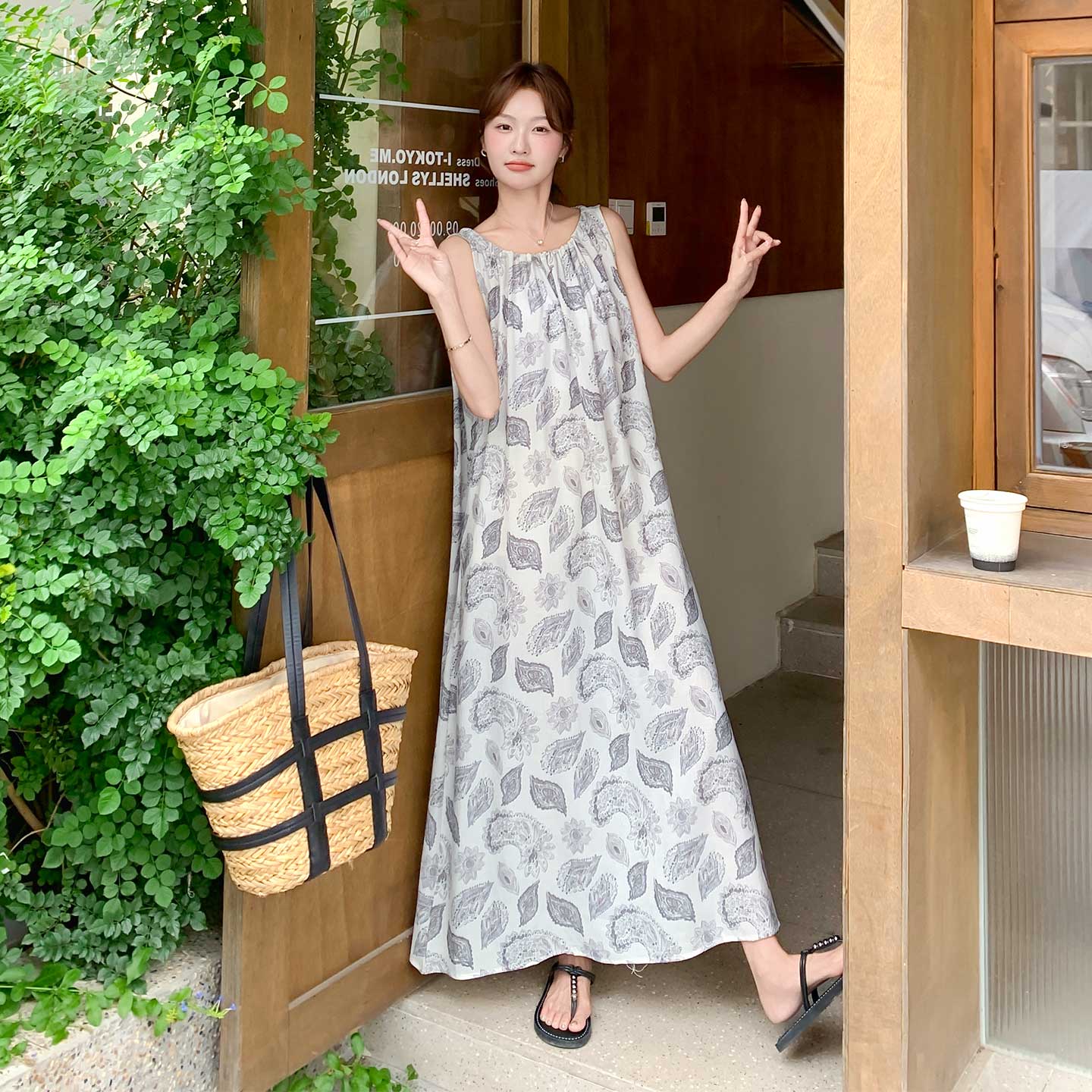 时髦感洋气减龄休闲范连衣裙女2025夏季新款慵懒风超好看优雅长裙