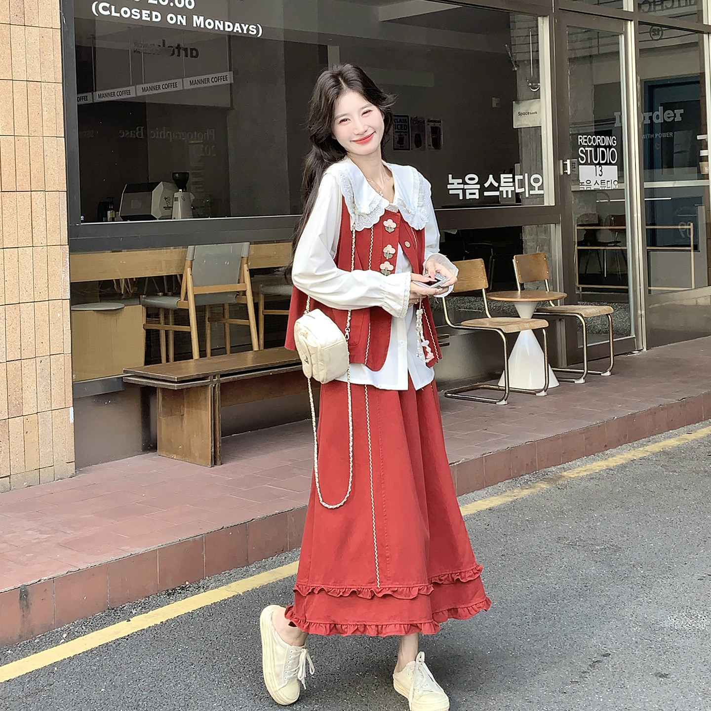 可盐可甜少女氛围感套装裙