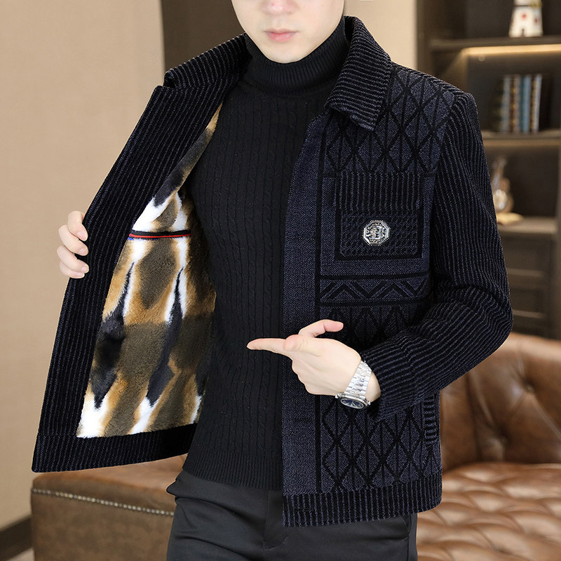 男士毛呢大衣秋冬新款翻领高档帅气夹克男中青年休闲加厚呢子外套,男装,毛呢大衣,淘宝优惠券,粉丝福利购,淘宝优惠卷