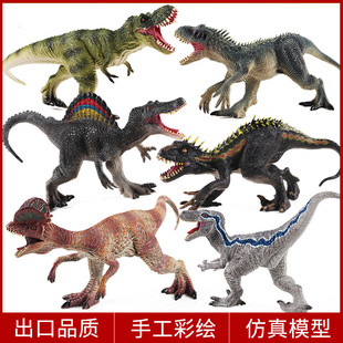 儿童礼物恐龙仿真动物玩具模型双冠龙暴虐霸王龙布鲁迅猛龙棘背龙