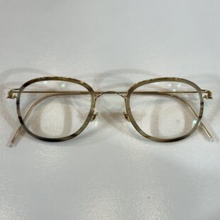林德伯格K金眼镜框男纯手工高端牛角近视眼镜架女可配镜片MAX