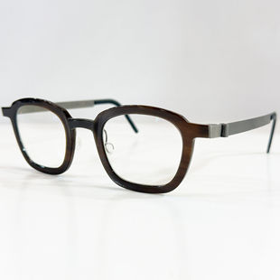 LINDBERG林德伯格眼镜框男女士时尚牛角内圈高端近视1858