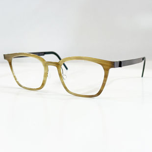 LINDBERG林德伯格眼镜框男女士时尚牛角内圈高端近视1860