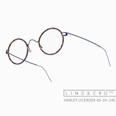 LINDBERG林德伯格眼镜框RIM系列纯钛板材超轻定制镜架Harley