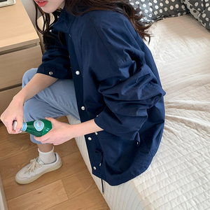 市舶司基础廓版 现货韩国女装2023春秋新款宽松帅气休闲外套女