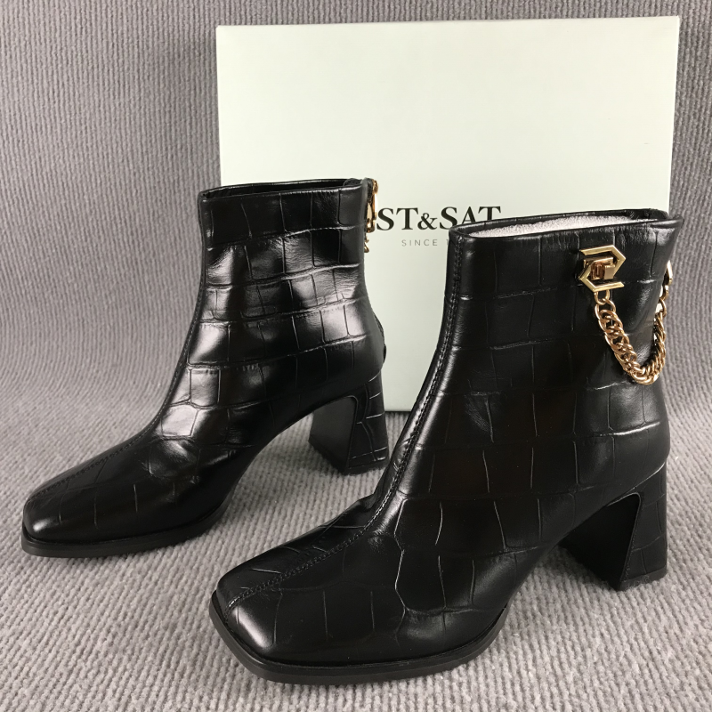 正品时尚潮流品牌断码撤柜秋冬后拉链欧美风时装靴女士真皮短靴,女鞋,马丁靴,淘宝优惠券,粉丝福利购,淘宝优惠卷