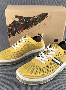 uin男鞋旅行鞋镂空透气轻便休闲鞋夏季系带百搭时尚百搭手工单鞋