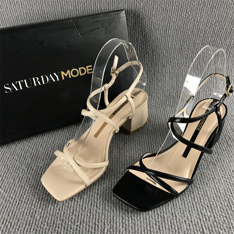 SATURDAYMODE高跟露趾凉鞋