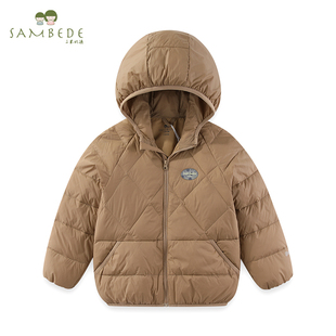 三木比迪羽绒服轻薄男女童羽绒外套2025冬儿童纯色凌线商场款A类
