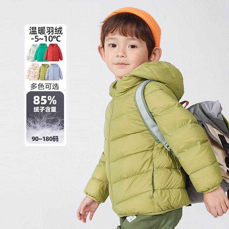 儿童羽绒服轻薄款男女童2025新款图片
