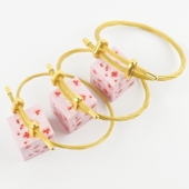 3MM可调节手链金色钢丝绳手绳穿转运珠黄金饰品高级感手绳 2.5