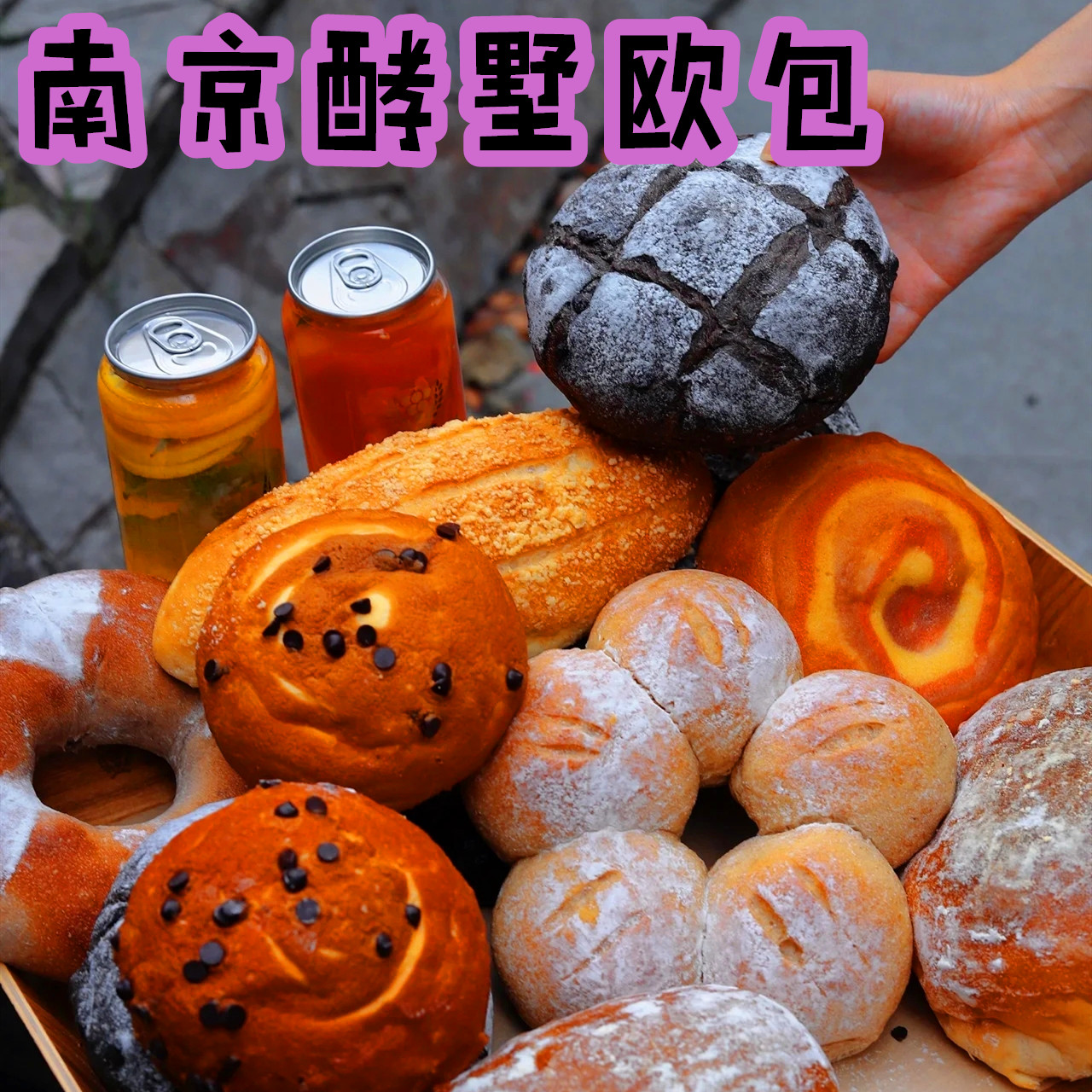 酵墅 网红南京美食新品 欧包面包早餐代餐软欧包健康零食推荐
