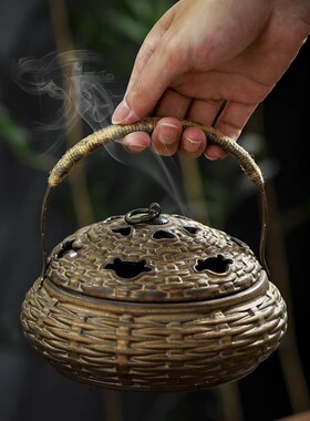 复古蚊香炉盘香炉提梁壶茶壶