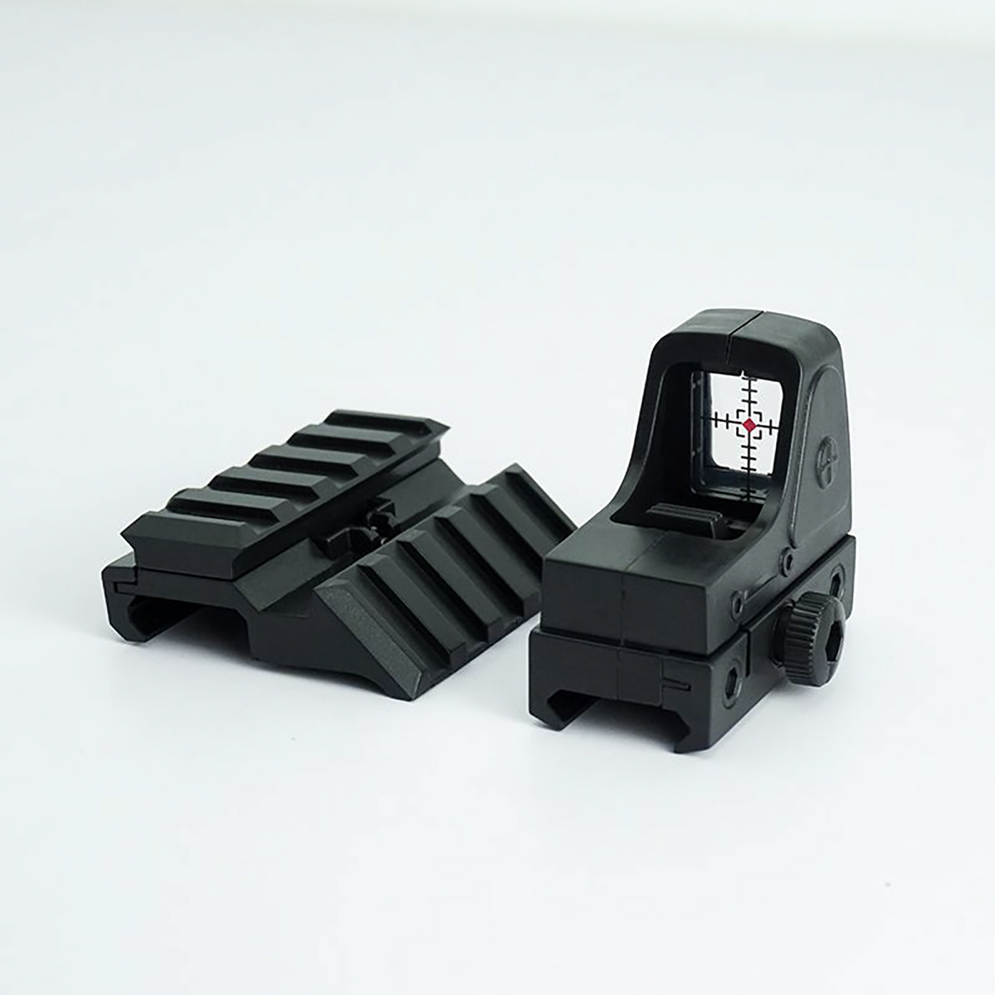 rmr红点塑料侧边瞄准镜20mm侧导轨支架弹弓玩具配件侧小红点