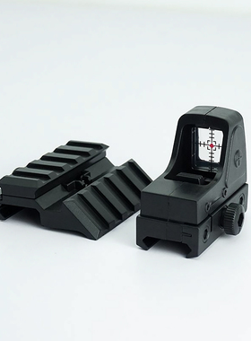 rmr红点塑料侧边瞄准镜20mm侧导轨支架弹弓玩具配件侧小红点