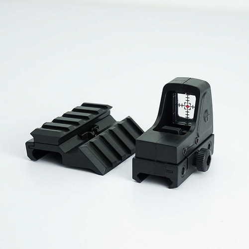rmr红点塑料侧边瞄准镜20mm侧导轨支架弹弓玩具配件侧小红点