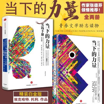 【新版2册】当下的力量 +当下的力量实践手册 白金版 埃克哈特·托利 中信出版社 成功励志正版书籍 中信出版社 新华书店正版书籍