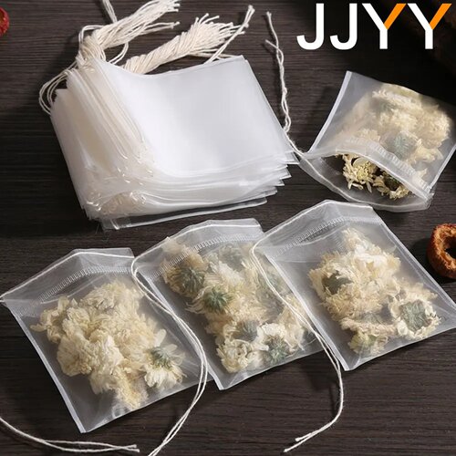 JJYY 100 Pcs Disposable Tea Bags Filter Bags for Tea Infuse
