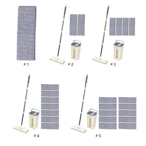 Squeeze Cleaning Bathroom Mop Water Absorption Microfiber S