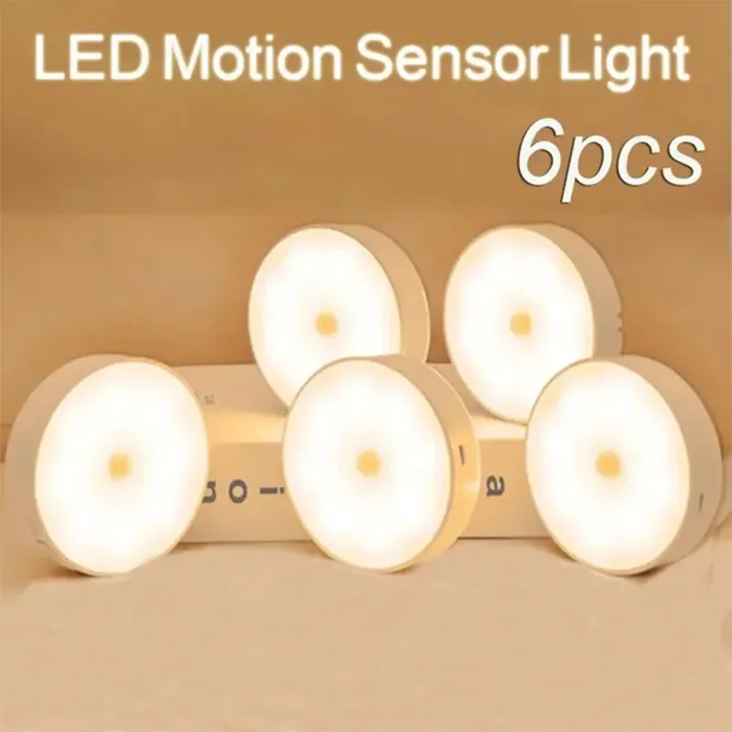 Motion Sensor LED Night Light USB Rechargeable Night Lamp F