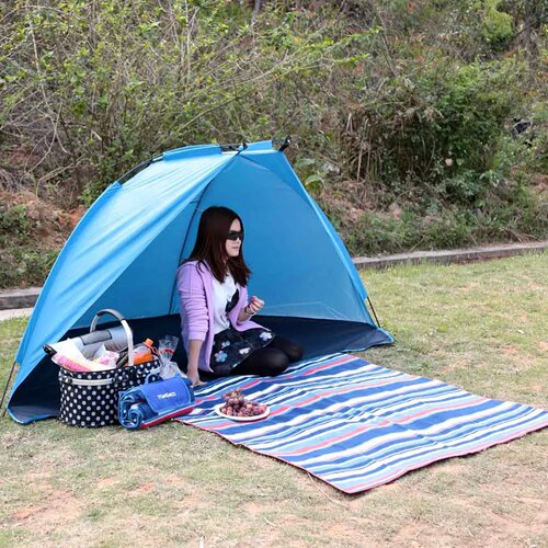 TOMSHOO Camping Tent Outdoor Sports Sunshade Tent Oxford Fa