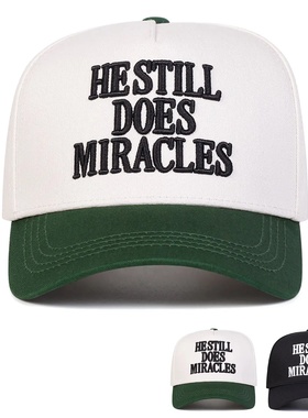 Unisex HESTILL DOES MIRACLES Embroidery Baseball Caps Sprin