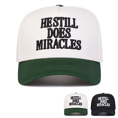 Unisex HESTILL DOES MIRACLES Embroidery Baseball Caps Sprin