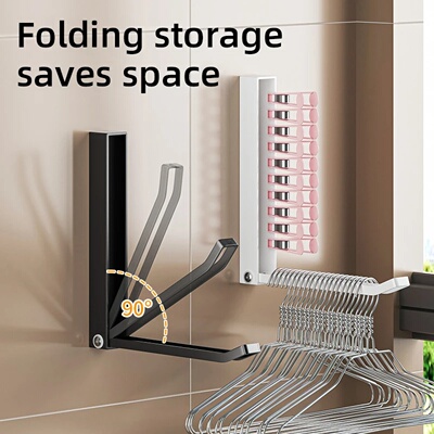 Hanger Clip Storage Rack Retractable Perforation-free Shelv