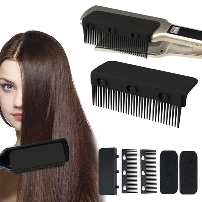 Flat Iron Comb Attachment Clip On, Flat Iron Hair Straighte