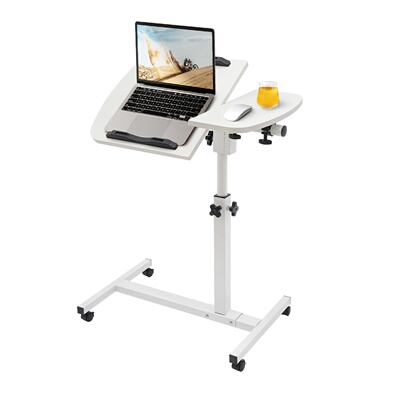 360° Adjustable Laptop Desk Stand Tilting Overbed Table wit
