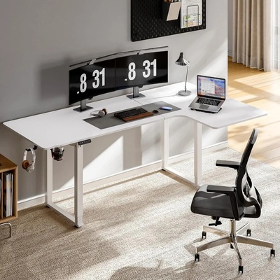 L Shaped Standing Desk, 71x43Inches Electric L Stand Up Desk