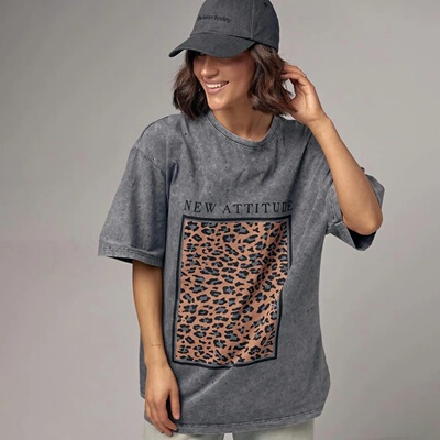 2025 new casual versatile 100% heavyweight cotton short-sle
