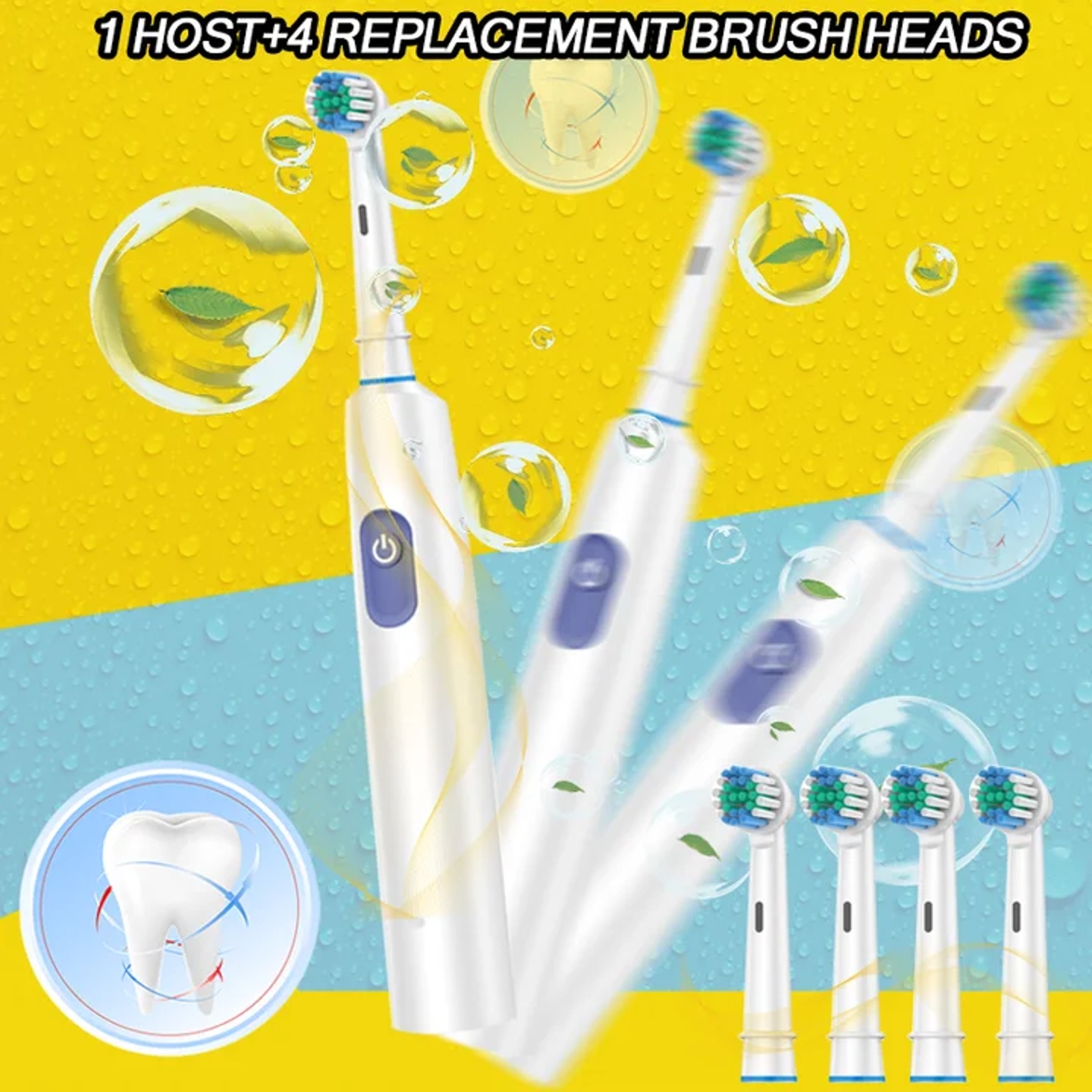 Cleaning teeth -5 charging modes for adult electric toothbr