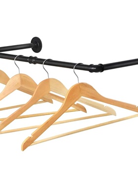 Industrial Iron Pipe Clothing Rack 24.5