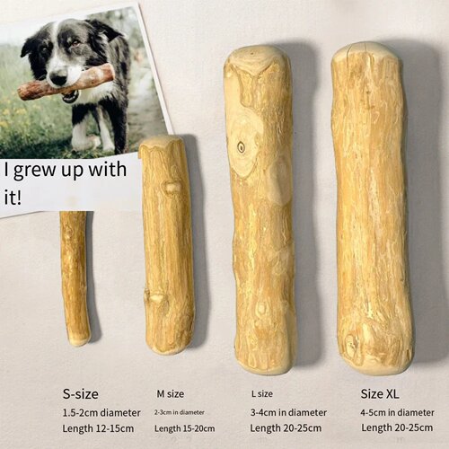 FZCSPEED Coffee Wooden Dog Chew Toy, Dog Wooden Chew Stick,