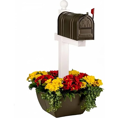 Mailbox Planter Box - Resin Planter Extra Large Flower Pot