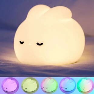 Rabbit Night Light For Kids Room Cute Bunny Lamp Gifts for