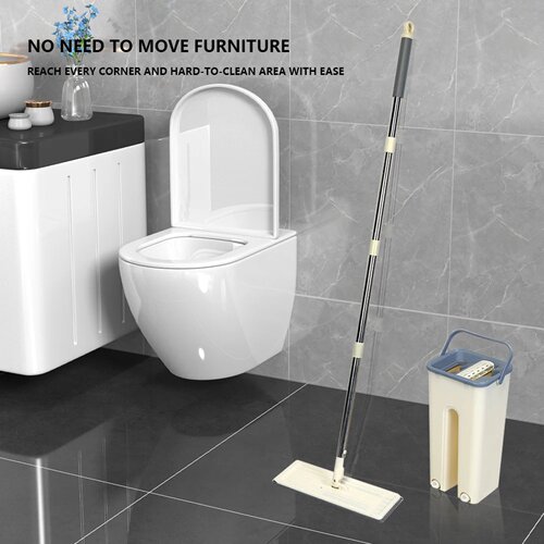 Squeeze Cleaning Bathroom Mop Multipurpose Microfiber Squee