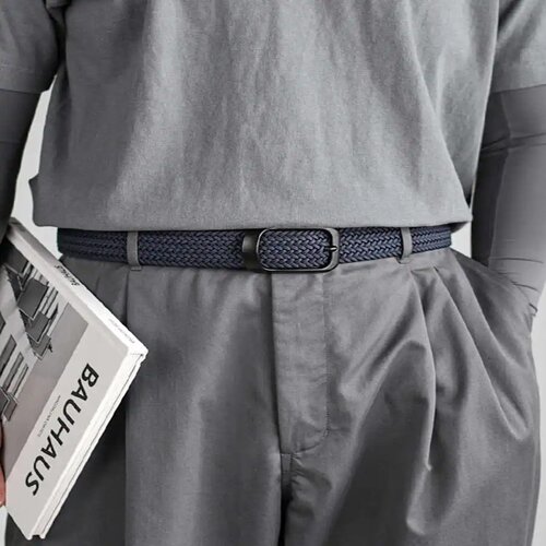 Weaving Belt Men's Fashionable Belt for Young Adults Casual