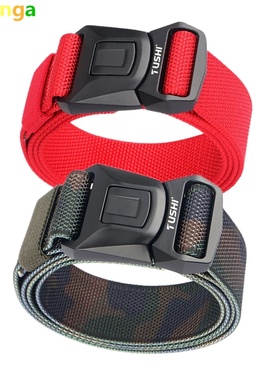 New 3.8 Quick Release Buckle Men Belts Outdoor Safety Outer