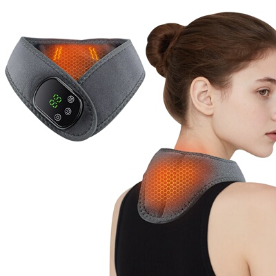 5 Gears Heating Neck Massager Vibration Shoulder Neck Massa