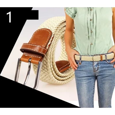 Top Fashion Striped Free Cinto Feminino Belts For Knitted E