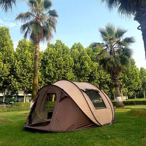 A pop-up tent, camping waterproof tent, garden tent, 5-8 pe