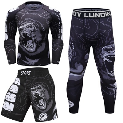 Cody Men Sportswear With Print Gorilla Men MMA Jiu jitsu No