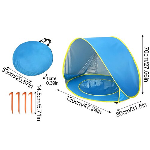 Portable Baby Beach Tent UV Protection Sunshelter Pop Up Sh