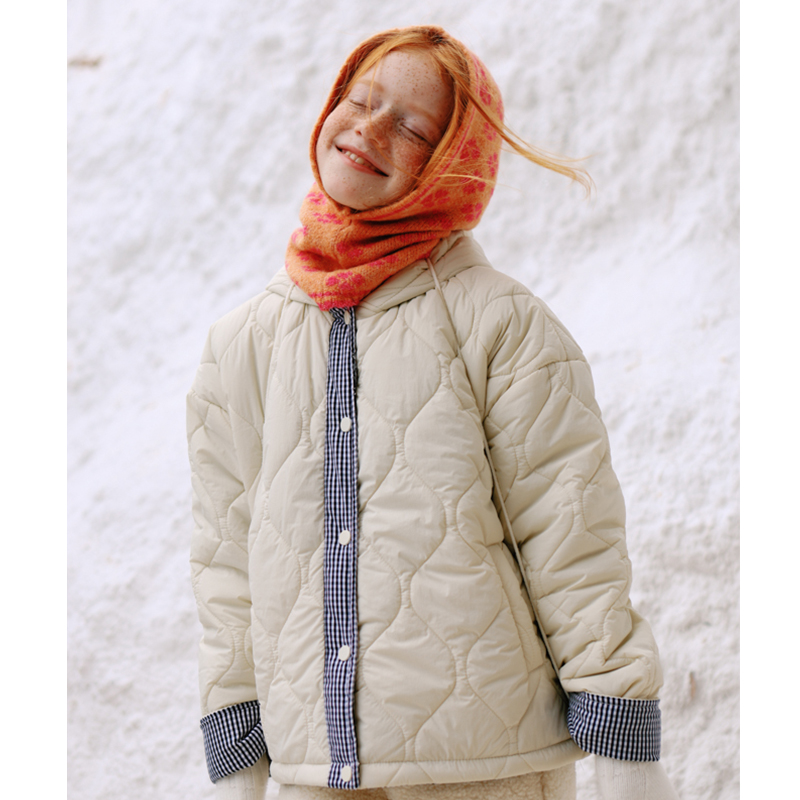 mpeng带披肩搭配夹棉夹棉