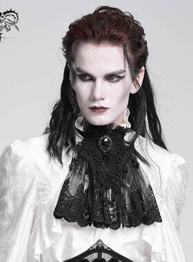 Devil Fashion恶魔时尚哥特暗黑男装 高级感蕾丝领结领带AS206